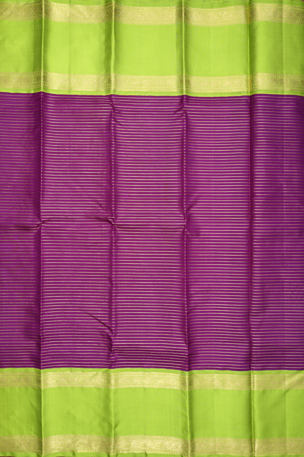 Neli Zari Design Purple Kanchipuram Silk Saree