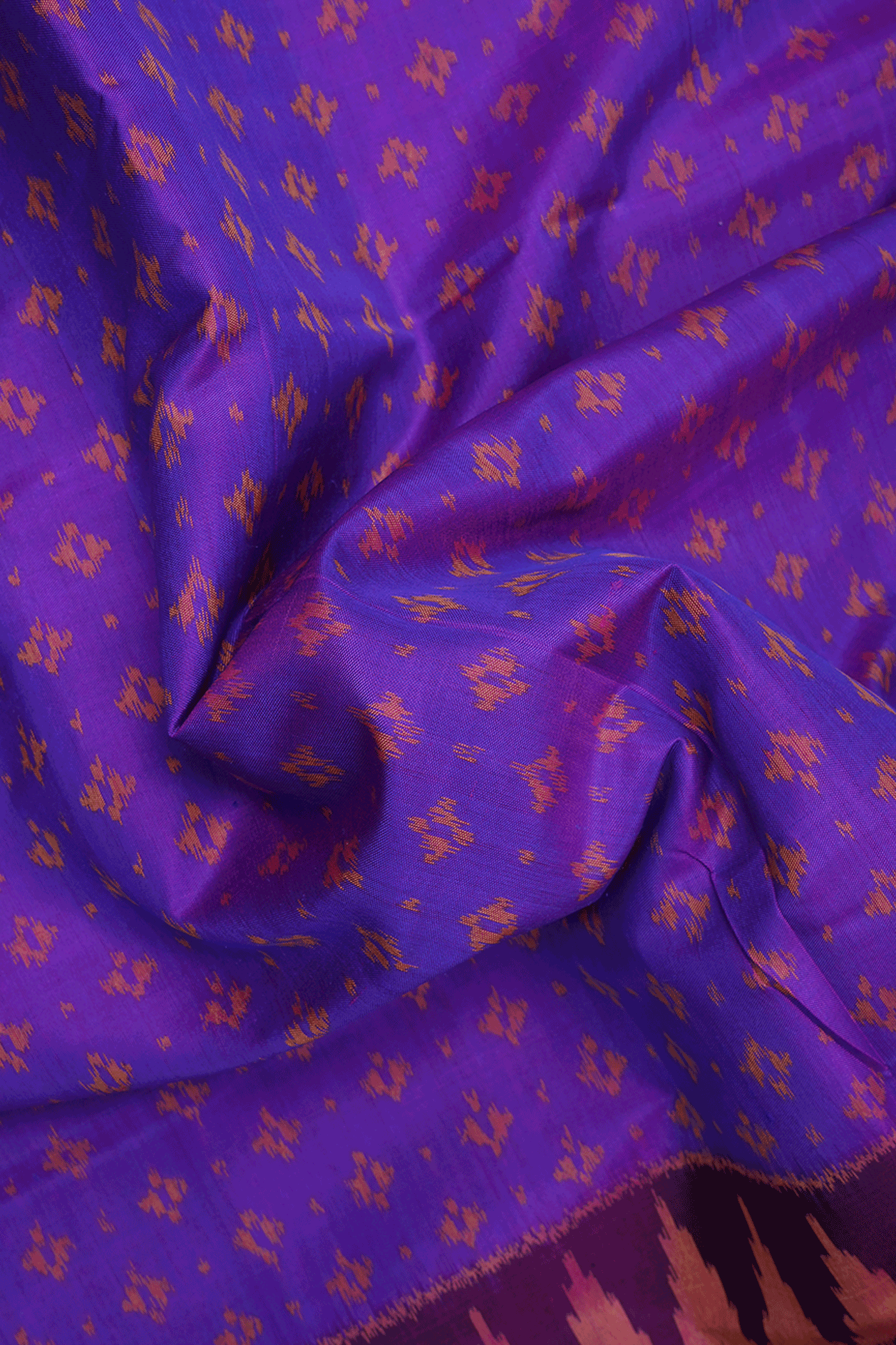Allover Design Purple Patola Silk Saree