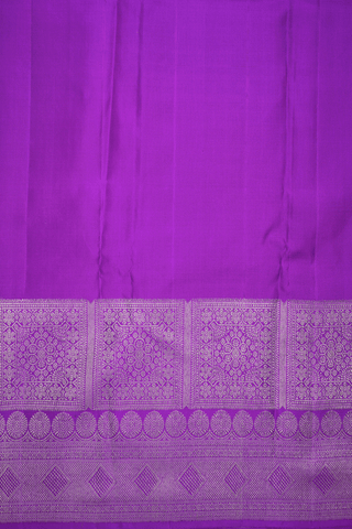 Brocade Zari Design Purple Kanchipuram Silk Saree