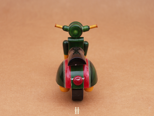 Wooden Handicraft Scooter For Decor