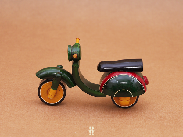 Wooden Handicraft Scooter For Decor