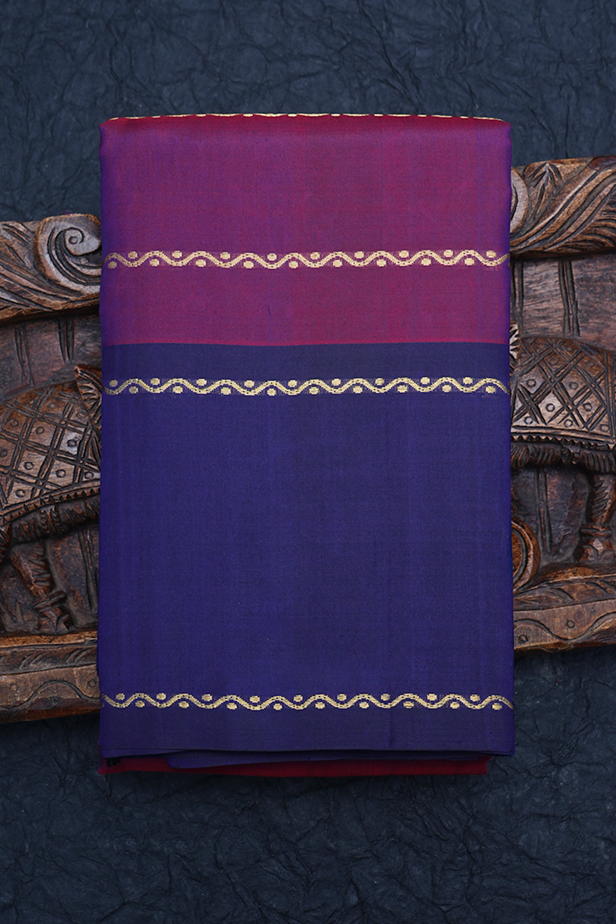 Neli Design Berry Purple Kanchipuram Silk Saree