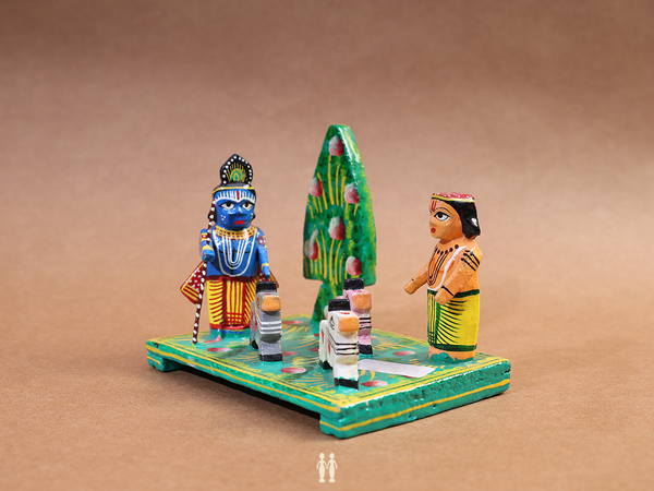 Wooden Handicraft Krishna For Golu Set