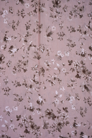 Floral Digital Printed Dusty Pink Chiffon Saree