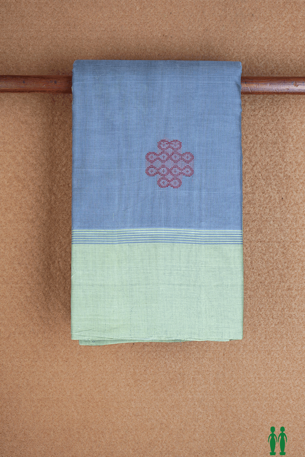 Threadwork Motifs Grey Kanchi Cotton Saree