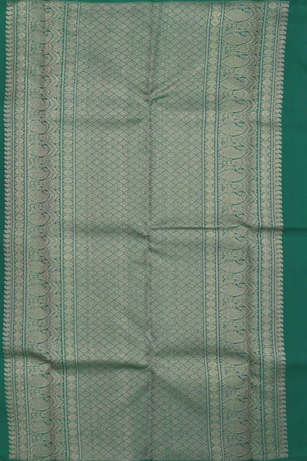 Kanchipuram Silk Saree In Pink With Jacquard Pattern