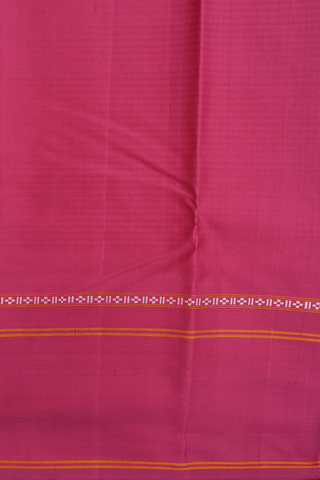 Kanchipuram Silk Saree In Black And Grey With Stripes Design