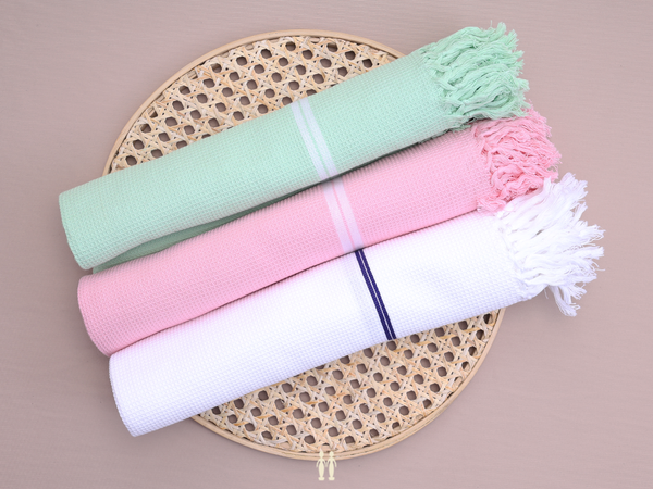 Multicolor Set Of 3 Cotton Towel