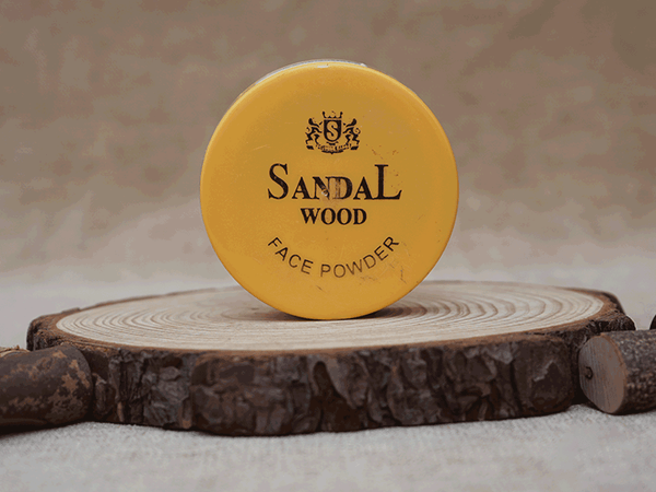 Set Of 2 Medium Size Sandalwood Face Powder