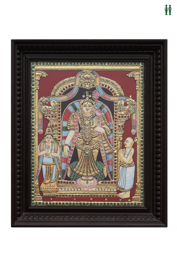Goddess Andal Tanjore Painting