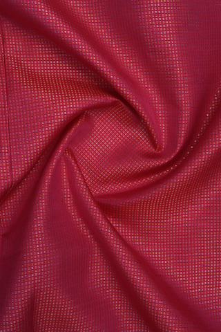 Chinese Collar Stripes Design Magenta Silk Shirt