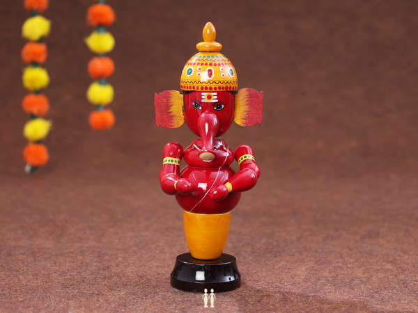 Wooden Handicraft Ganesha For Golu Set
