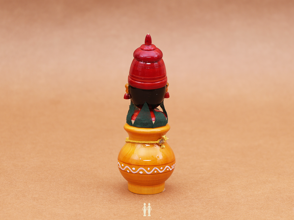 Wooden Handicraft Doll For Decor