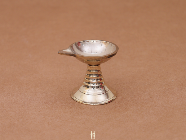 Brass Vilakku For Pooja Set