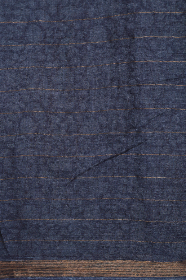 Allover Stripes Design Multicolor Tussar Silk Saree