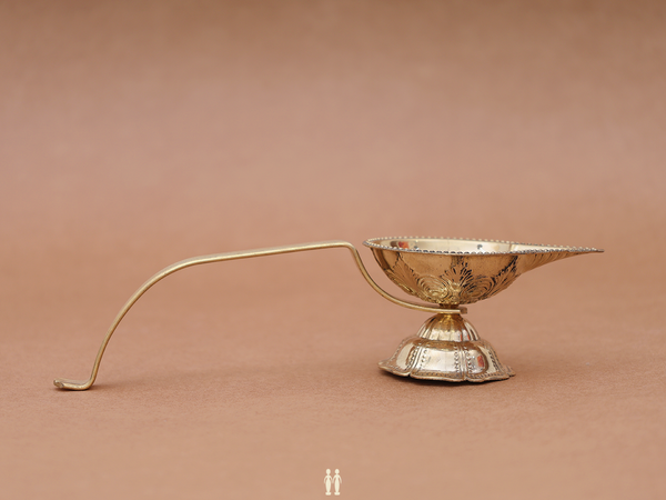 Brass Karpoor Deepam For Pooja Set