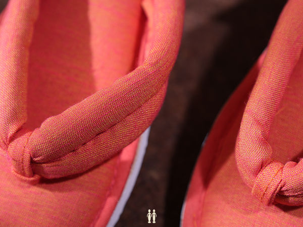 Plain Orange Cotton Slippers
