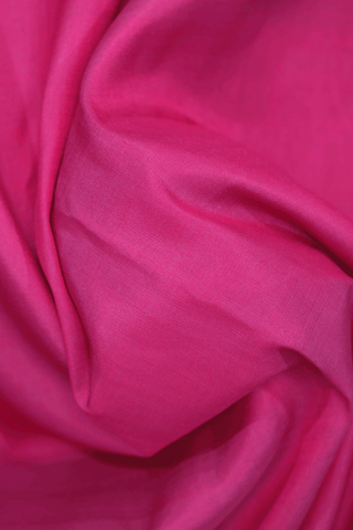 Zari Border Deep Magenta Kanchipuram Nine Yards Silk Saree