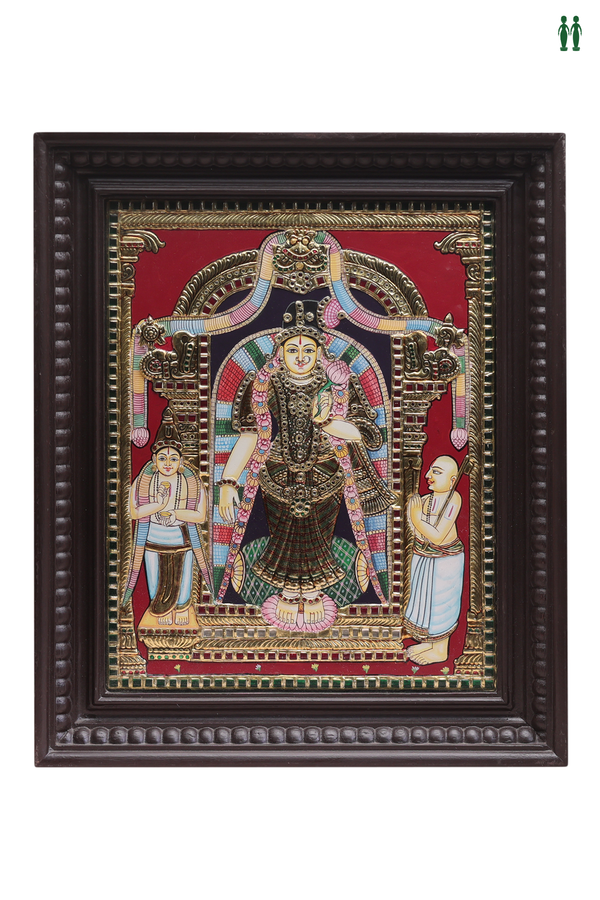 Goddess Andal Tanjore Painting