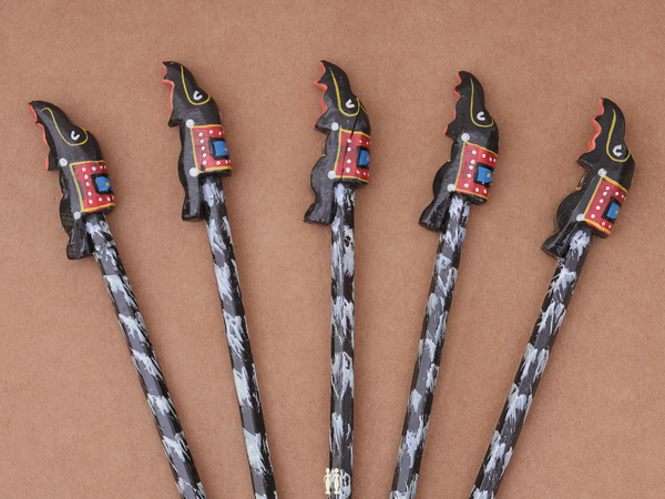 Wooden Pencil Set Of 5 For Kids