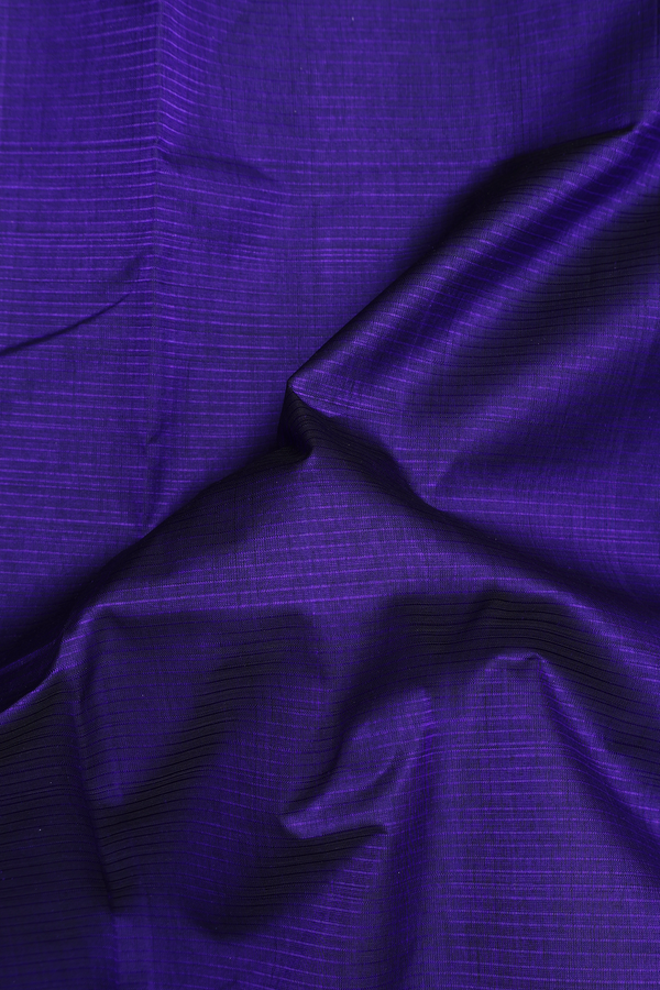 Traditional Silk Cotton Saree Royal Blue With Zari Border