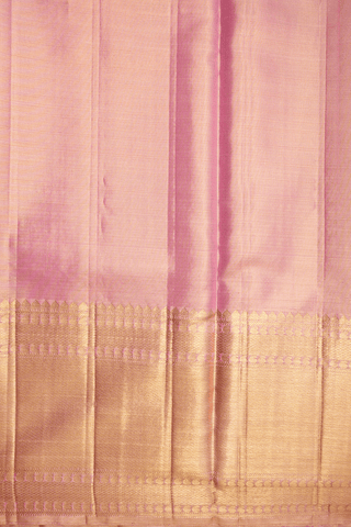 Stripes Zari Design Pink Tissue Kanchipuram Silk Saree