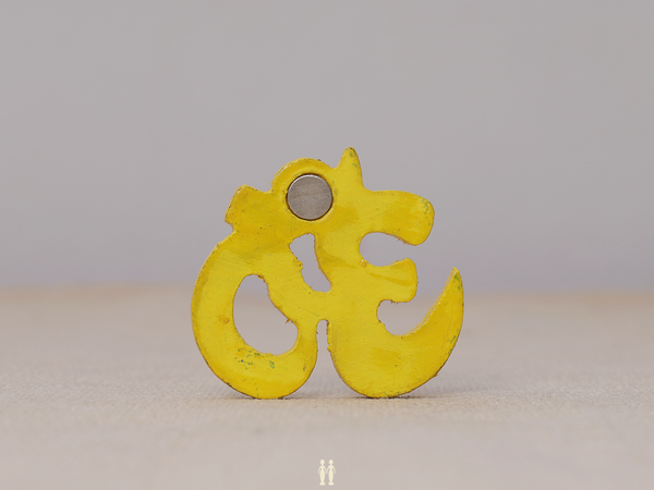 Wooden Om Symbol For Fridge Magnet