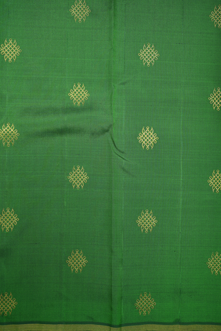 Kolam Zari Motifs Royal Blue Kanchipuram Silk Saree