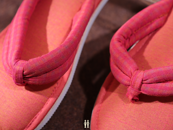 Plain Orange Cotton Slippers