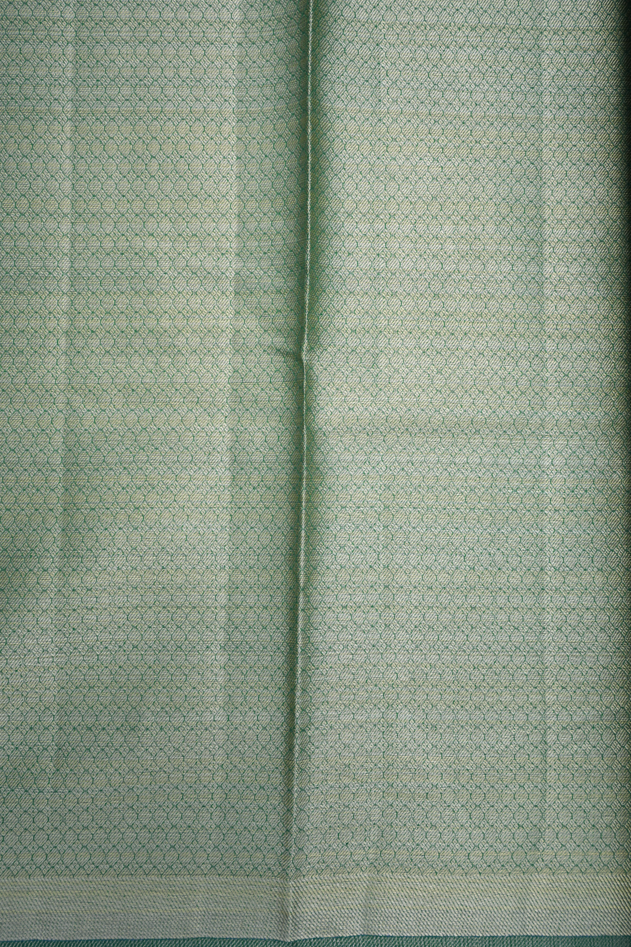 Polka Dots Design Forest Green Semi Kora Silk Cotton Saree