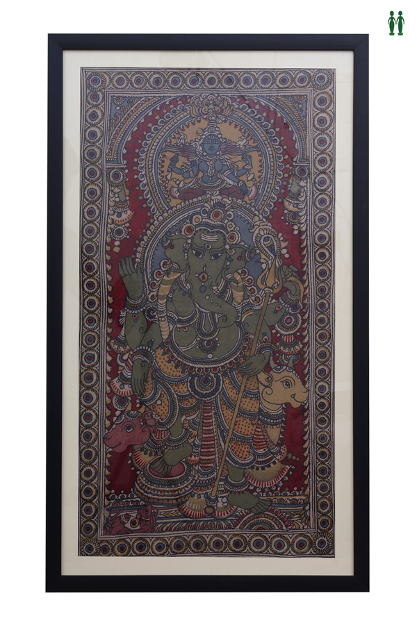 Lord Ganesha Kalamkari Painting