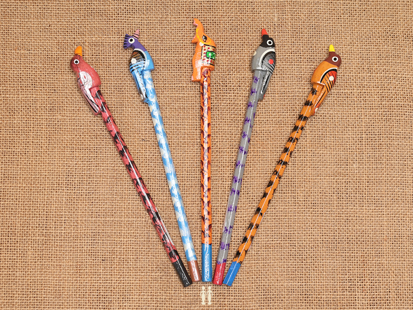 Wooden Pencil Set Of 5 For Kids