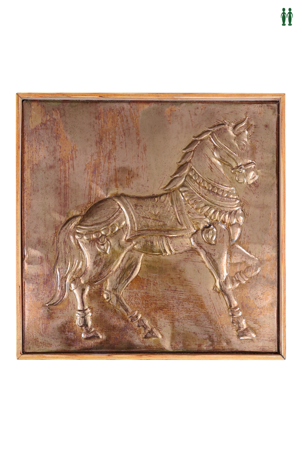 Horse Design Embossed Wall Hanging for Home Decor