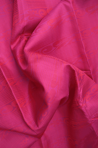 Jacquard Pattern Magenta Kanchipuram Silk Saree