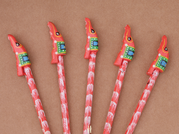 Wooden Pencil Set Of 5 For Kids