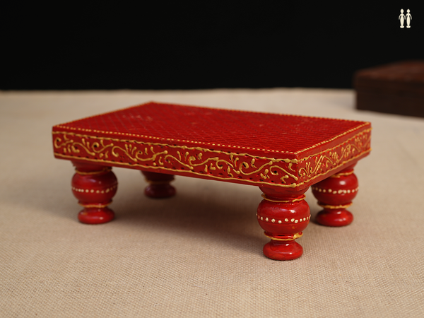 Wooden Manai For Pooja Set