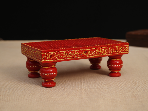 Wooden Manai For Pooja Set