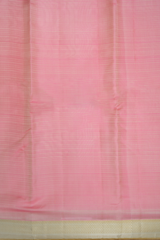 Triangle Border Pink Kanchipuram Silk Saree
