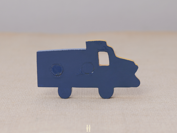 Wooden Lorry For Fridge Magnet