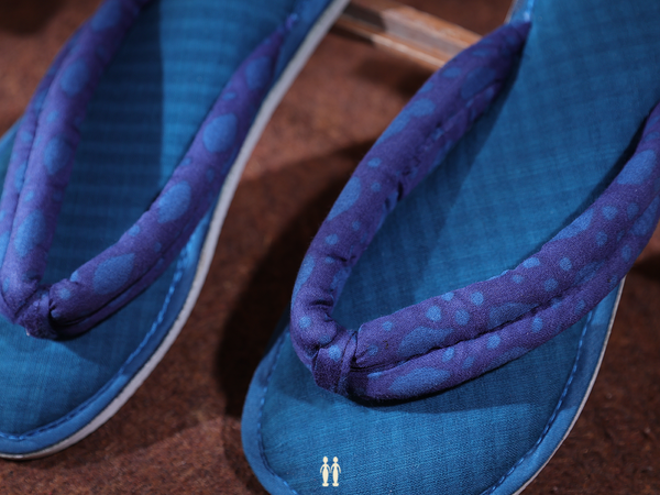 Checks Design Teal Blue Cotton Slippers