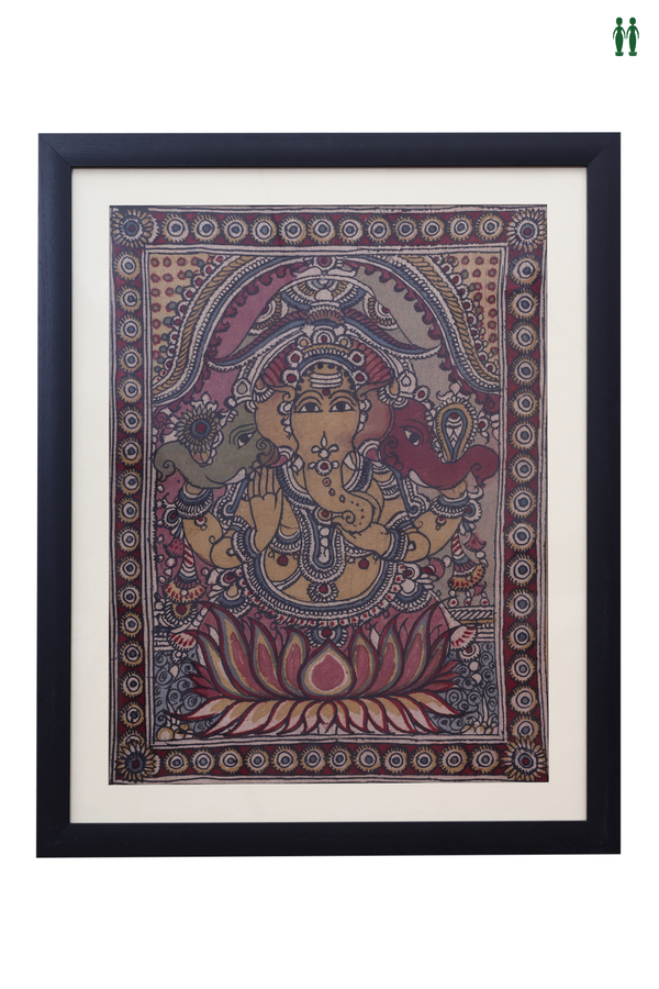 Lord Ganesha Kalamkari Painting