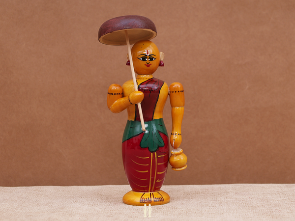 Wooden Handicraft Vamana Avatar Idol For Showpiece