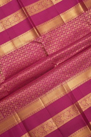 Square Zari Motifs Beige Kanchipuram Silk Saree