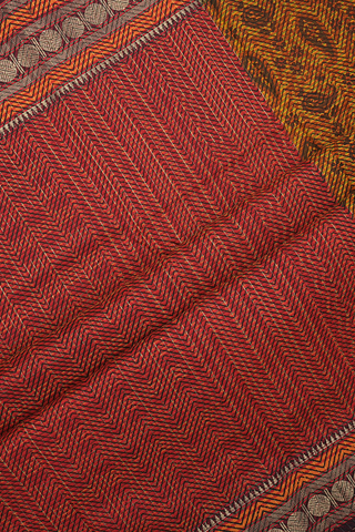 Allover Paisley Design Multicolor Printed Cotton Saree