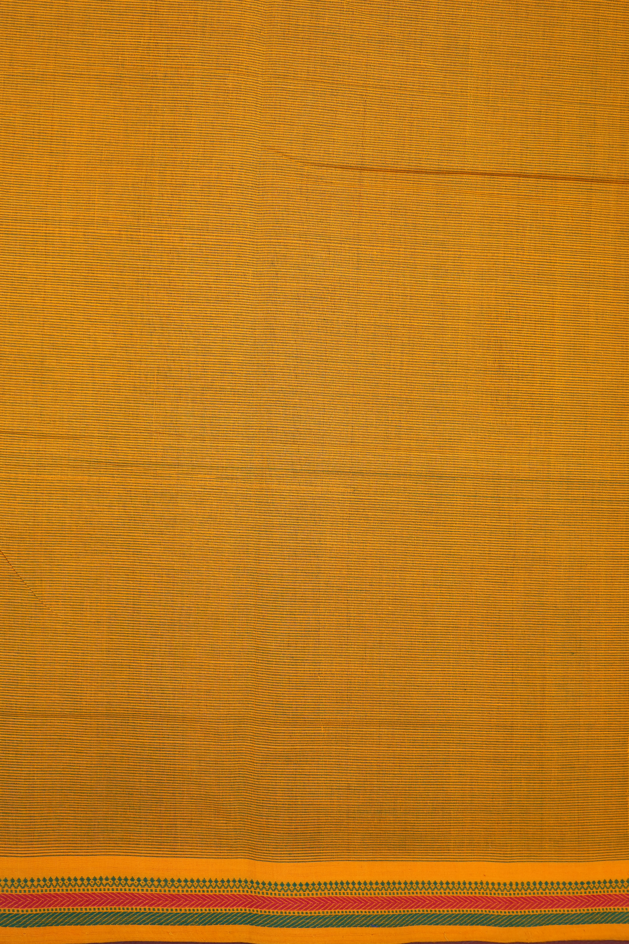 Threadwork Border Golden Yellow Mangalagiri Cotton Saree