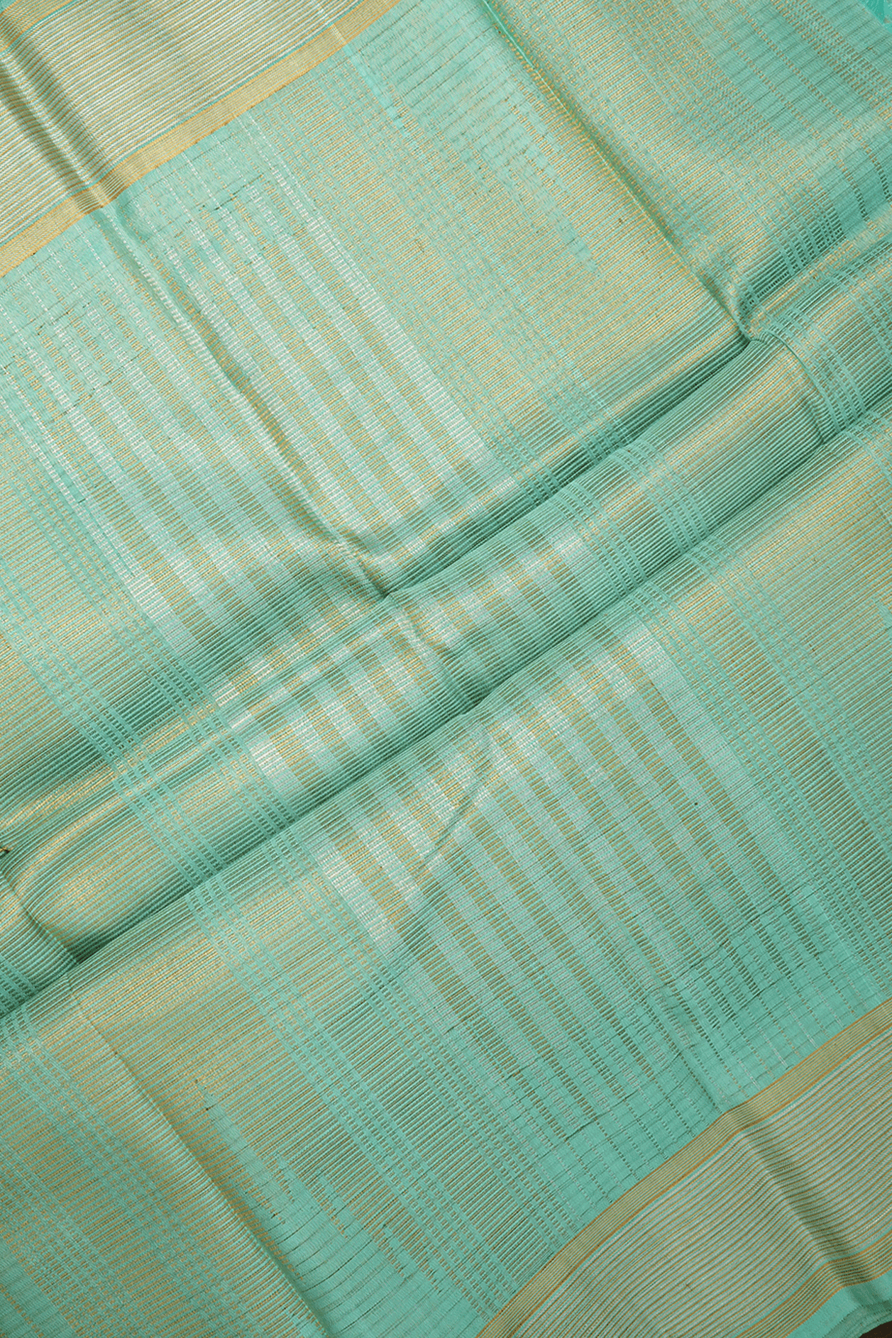Zari Border Mint Green Tissue Kanchipuram Silk Saree – Sundari Silks
