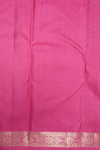 Zari Striped Design Rose Pink Kanchipuram Silk Saree