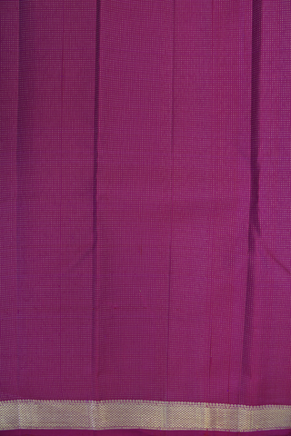 Floral Zari Buttas Berry Purple Kanchipuram Silk Saree