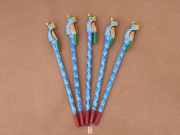 Wooden Pencil Set Of 5 For Kids