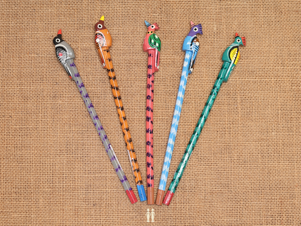 Wooden Pencil Set Of 5 For Kids